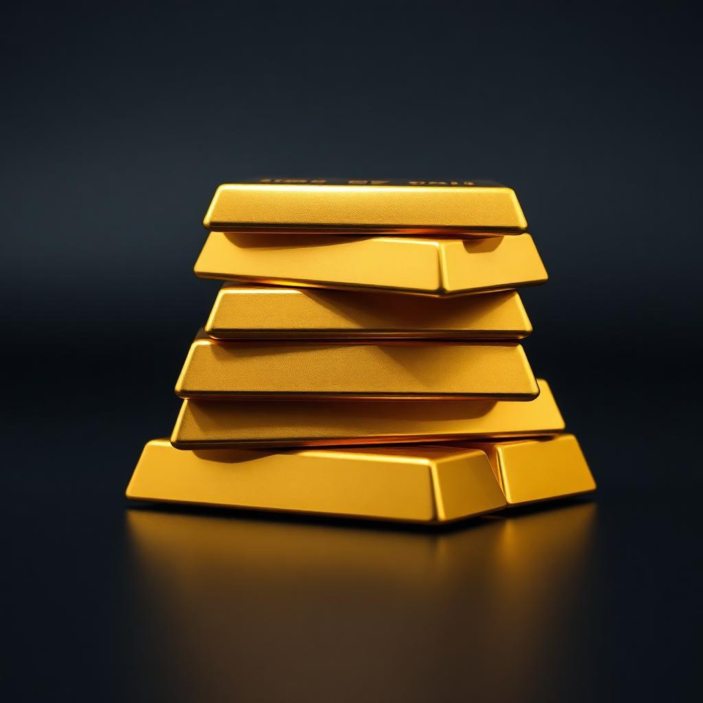 Refined gold bars